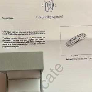 Platinum 950 ring blue nile